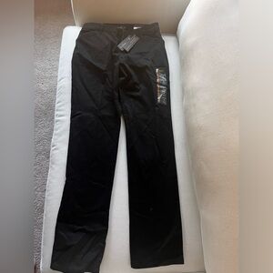 Black button chinos NWT